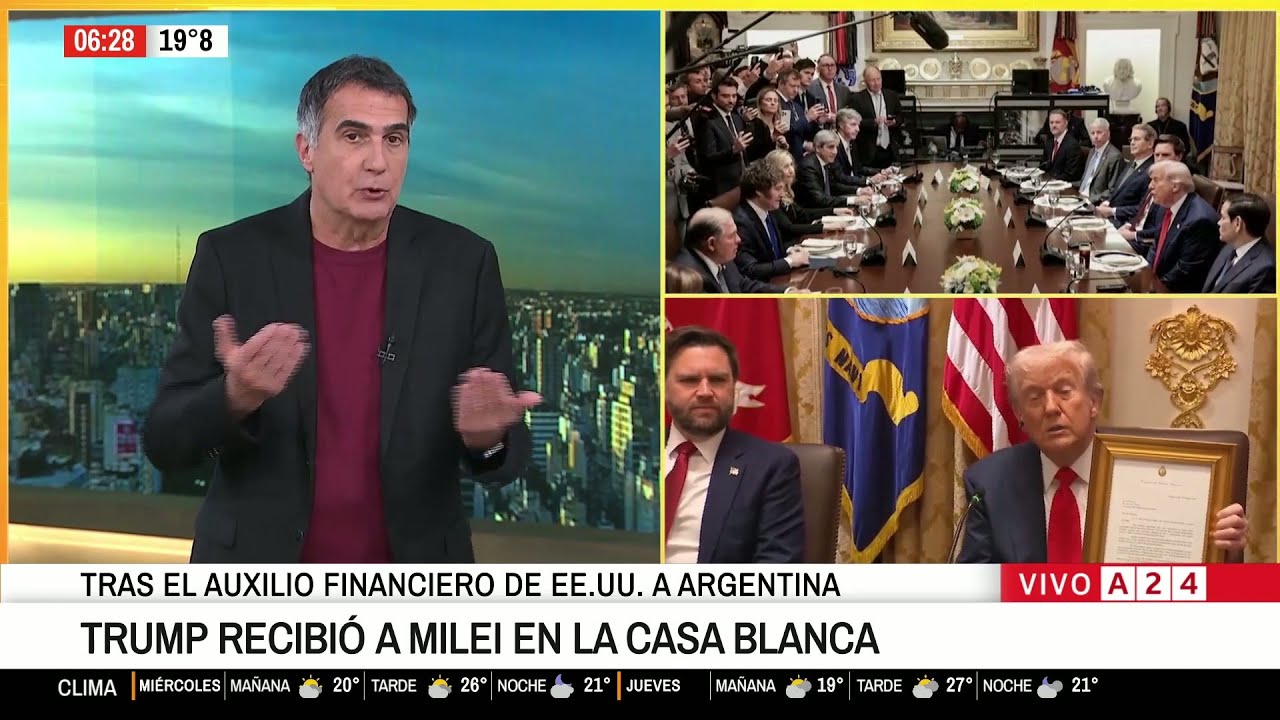 🔴 DONALD TRUMP RECIBIÓ A JAVIER MILEI EN LA CASA BLANCA: AUXILIO FINANCIERO A LA ARGENTINA