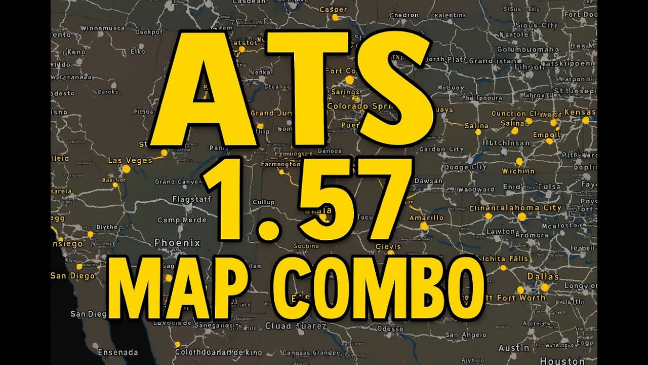 ATS Map Combo 1.57 mit 36 Mods
