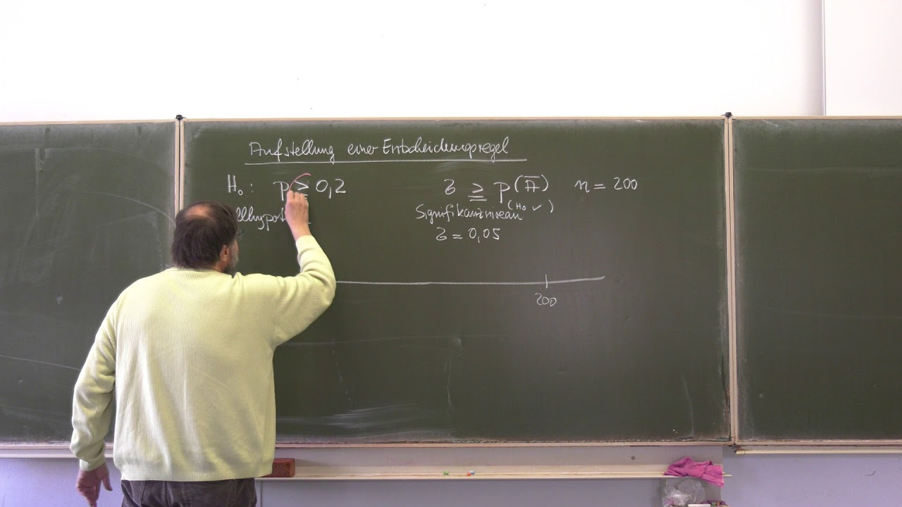 10  Hypothesentest Aufstellen Entscheidungsregel Teil 1