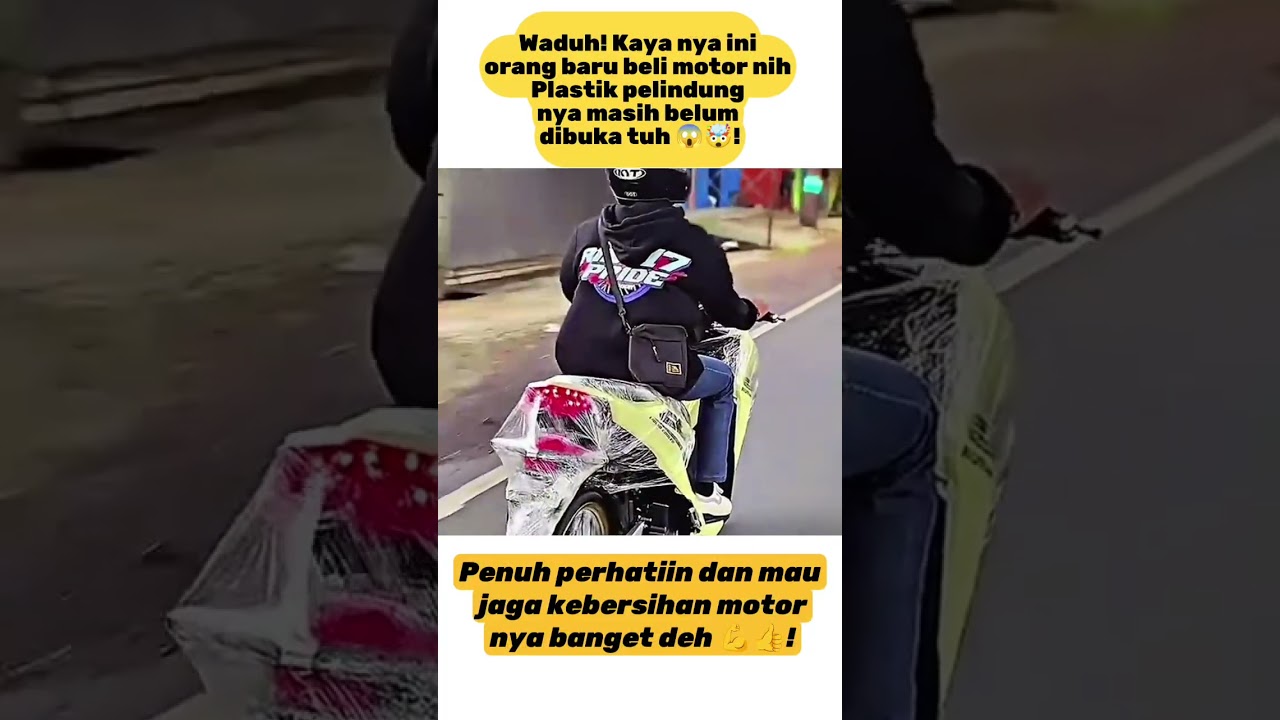 Penuh perhatiin dan mau jaga kebersihan motor nya banget deh 💪👍! #news #ngakak