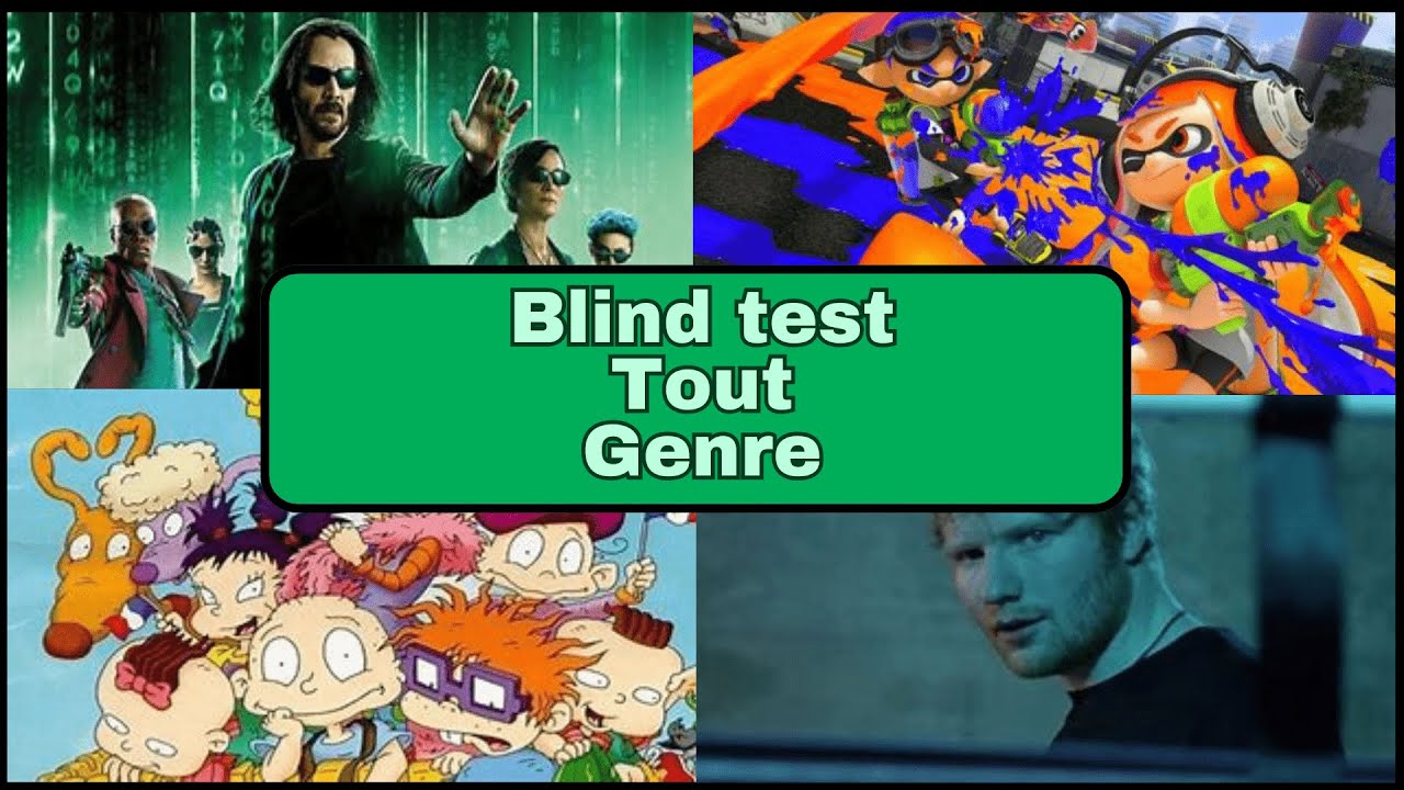 Blind Test Tout Genre : Musique, Films, Séries, Dessins Animés, Jeux, Pubs !