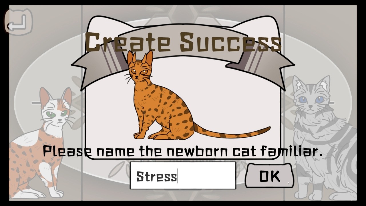 magically breeding cats in the Cat Familiar Center demo!
