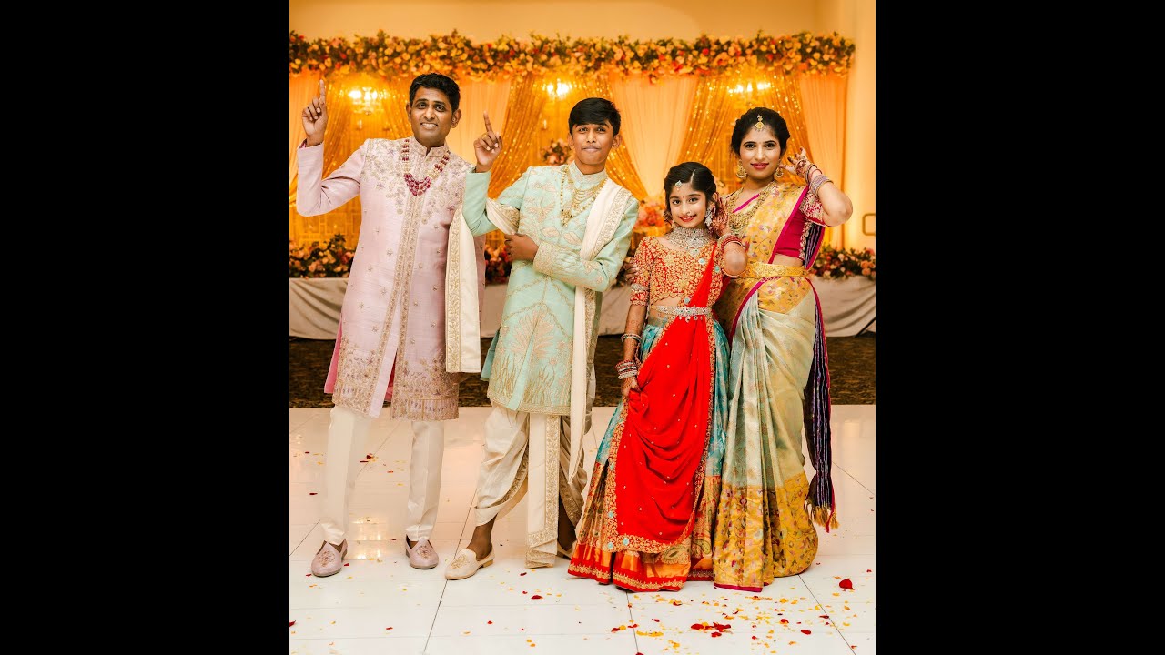 Father Daughter Son Dance - Half Saree Dhothi Ceremony