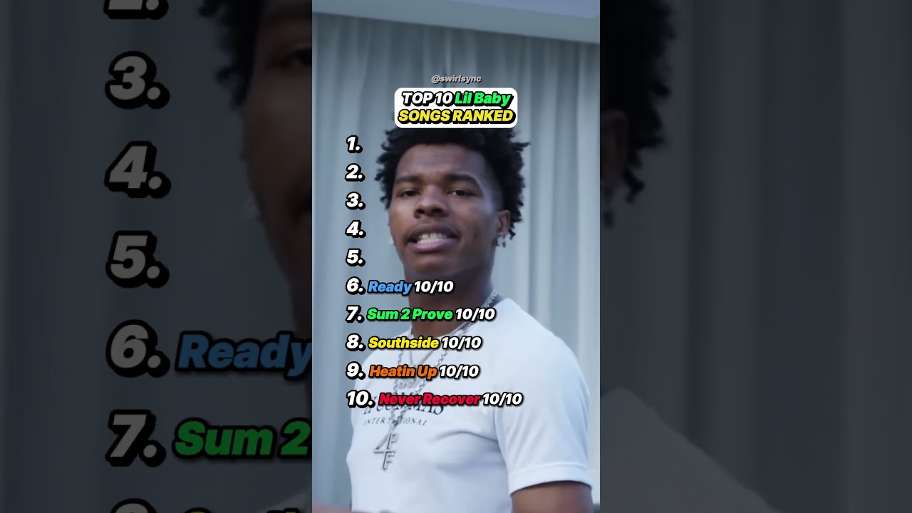 Top 10 Lil Baby Songs! #rap #rapper #lilbaby #top10 #top10songs #ranking
