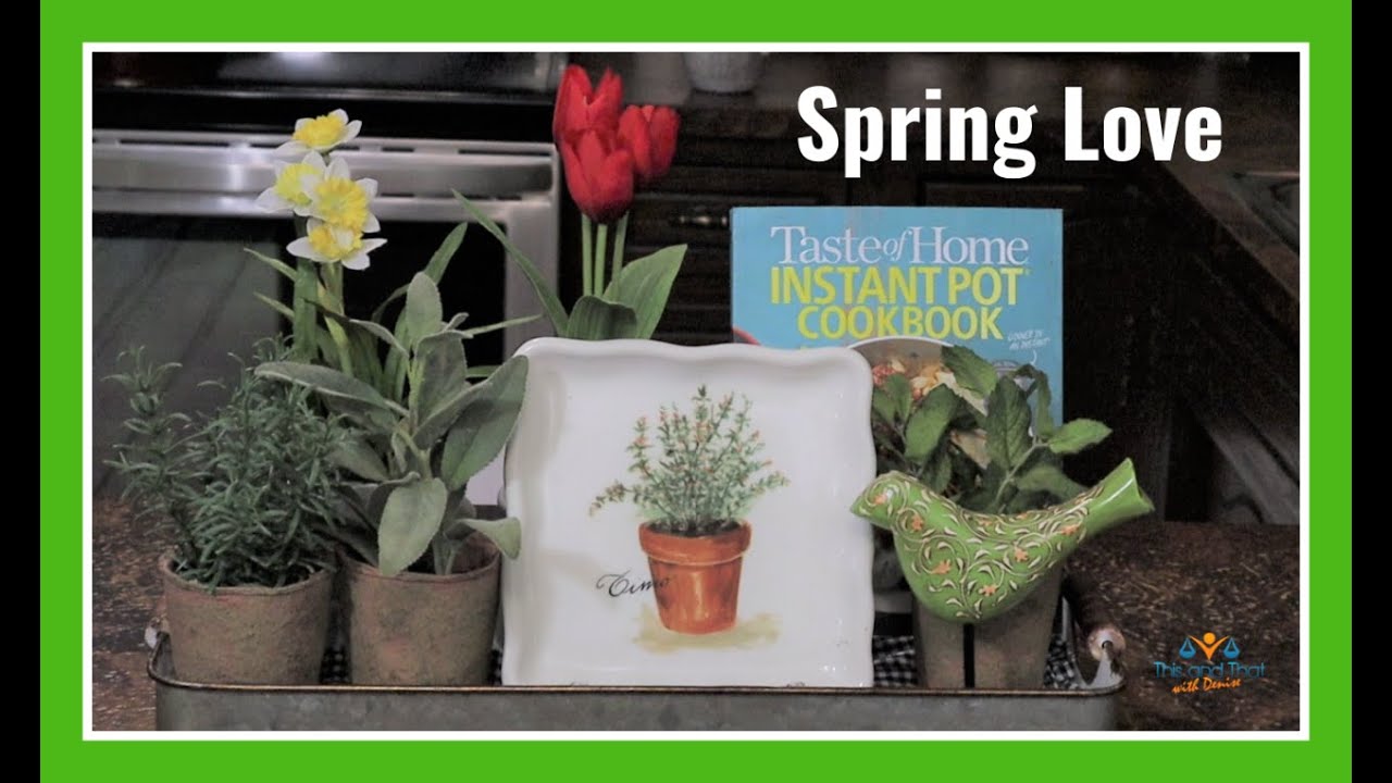 Spring Kitchen Vignette Challenge 2020 | Spring Kitchen Decor Ideas