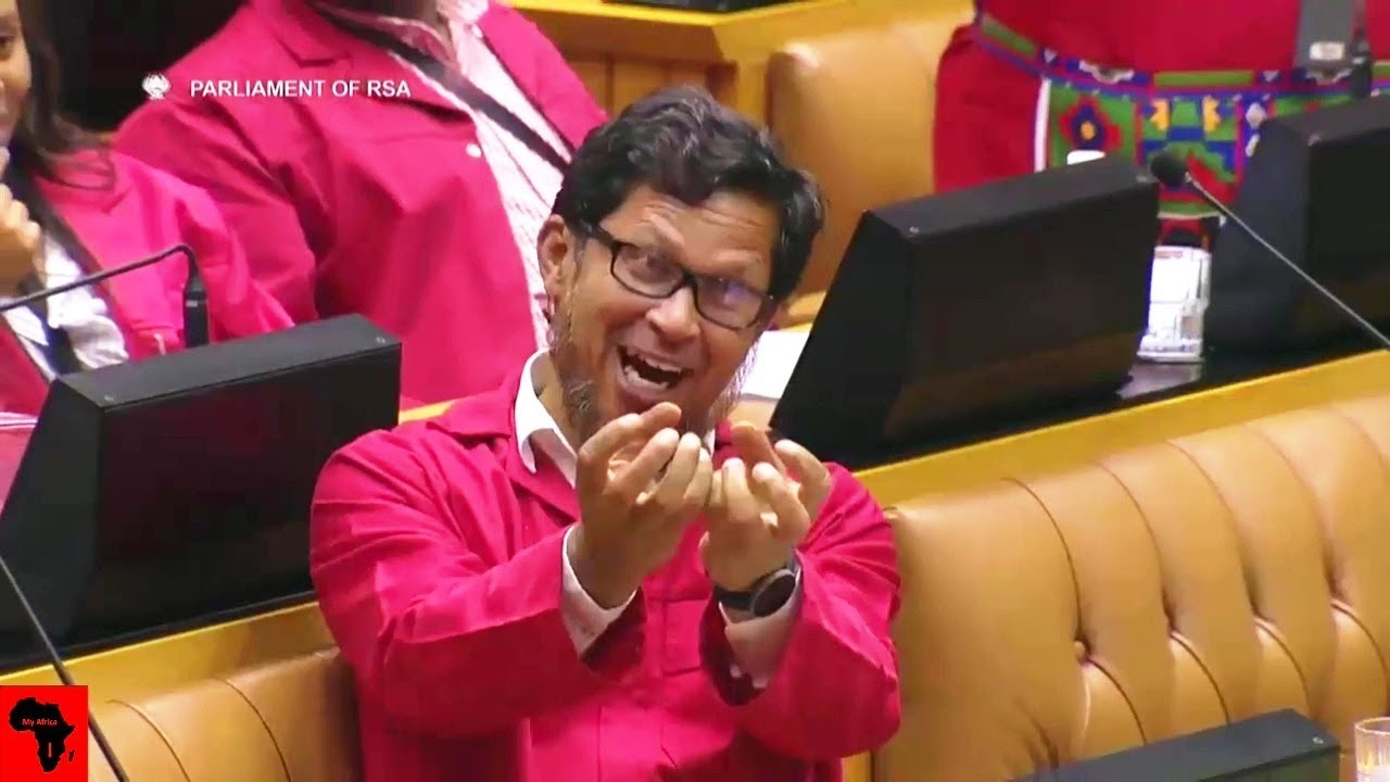 ANGRY ANC MP Yunus Carrim vs EFF In Parliament