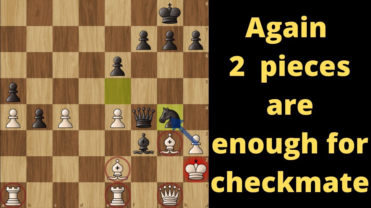 Brilliancy by Unknowns :  Again Two Pieces are enough for checkmate