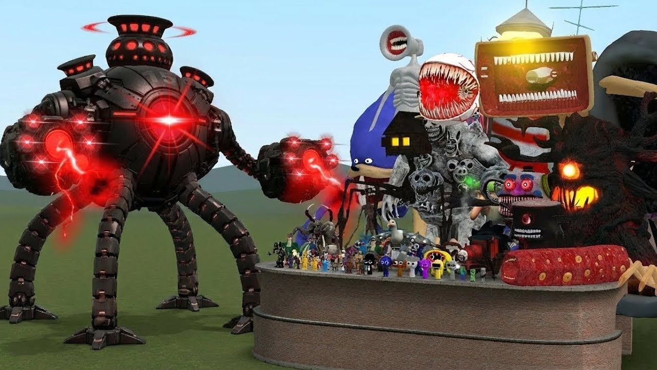 Robot Omniroid V.15 VS ALL MONSTERS (Garry's Mod)