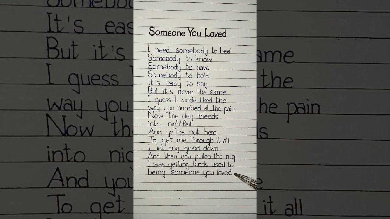 lewis capaldi someone you loved lyrics #lyrics #someoneyouloved #lewiscapaldi