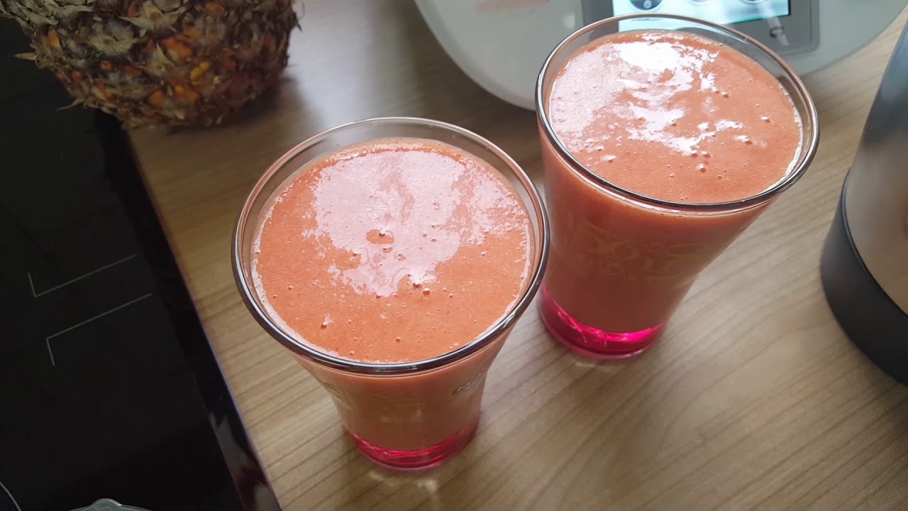 Термомикс/ Thermomix - Фруктовый смузи.....🍊🍓🍌🍯🍸