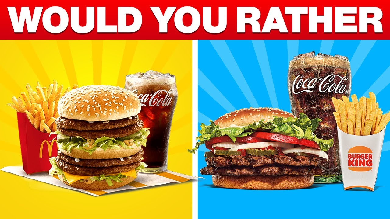 Big Mac or Whopper?  🤔 Would You Rather - Junk Food Edition 🍟