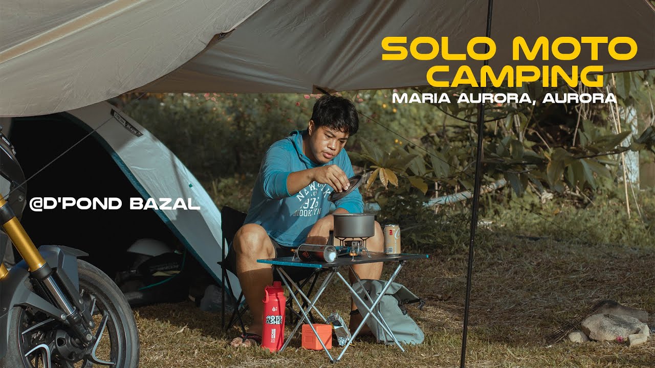Solo moto camping | ASMR | Dominar 400 UG  | @D'Pond Bazal  |  Maria Aurora, Aurora | S01E09