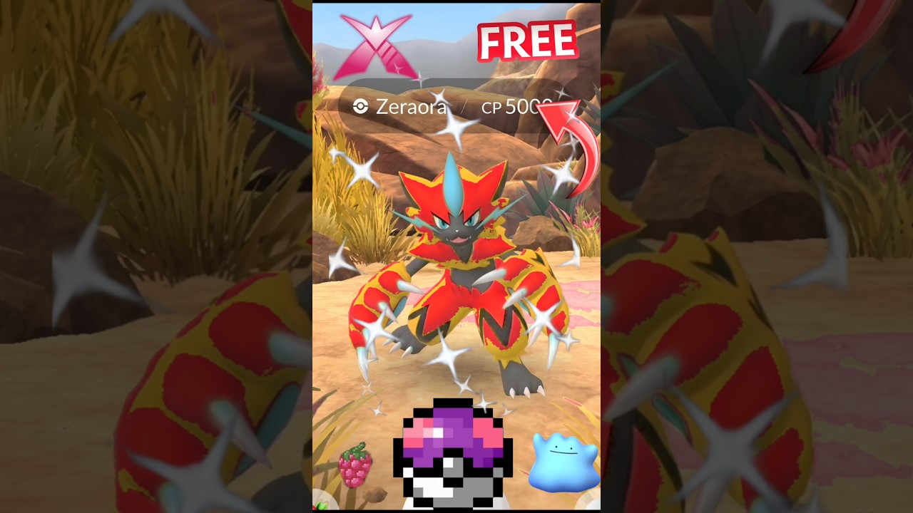 Grab😲Free✨️Zeraora Mythical Research in Pokemon Go