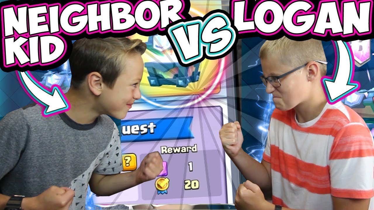 MY SON CHALLENGES a NEIGHBOR to CLASH! EPIC BATTLES