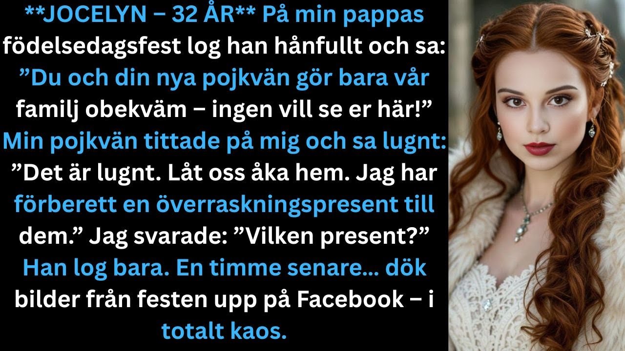 På familjefesten sa min pappa hånfullt:”Du och din nya pojkvän skämmer ut familjen.”