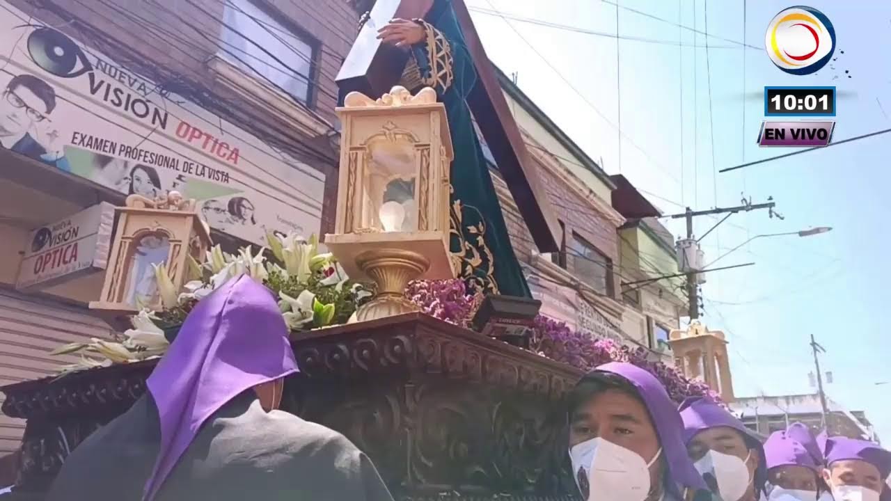 Procesión del Santo Viacrucis. San Pedro Sac. San Marcos, Guatemala.