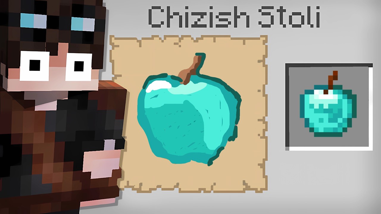 Minecraft, lekin Chizgan narsam qo'limda paydo bo'ladi!