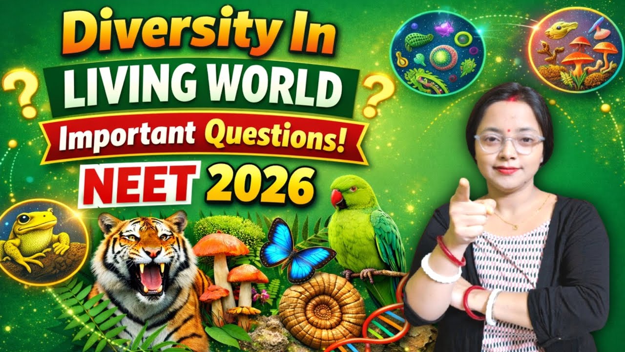Diversity In Living World | IMPORTANT QUESTIONS |NEET 2026|#neet2026 #neetbiology #ncert