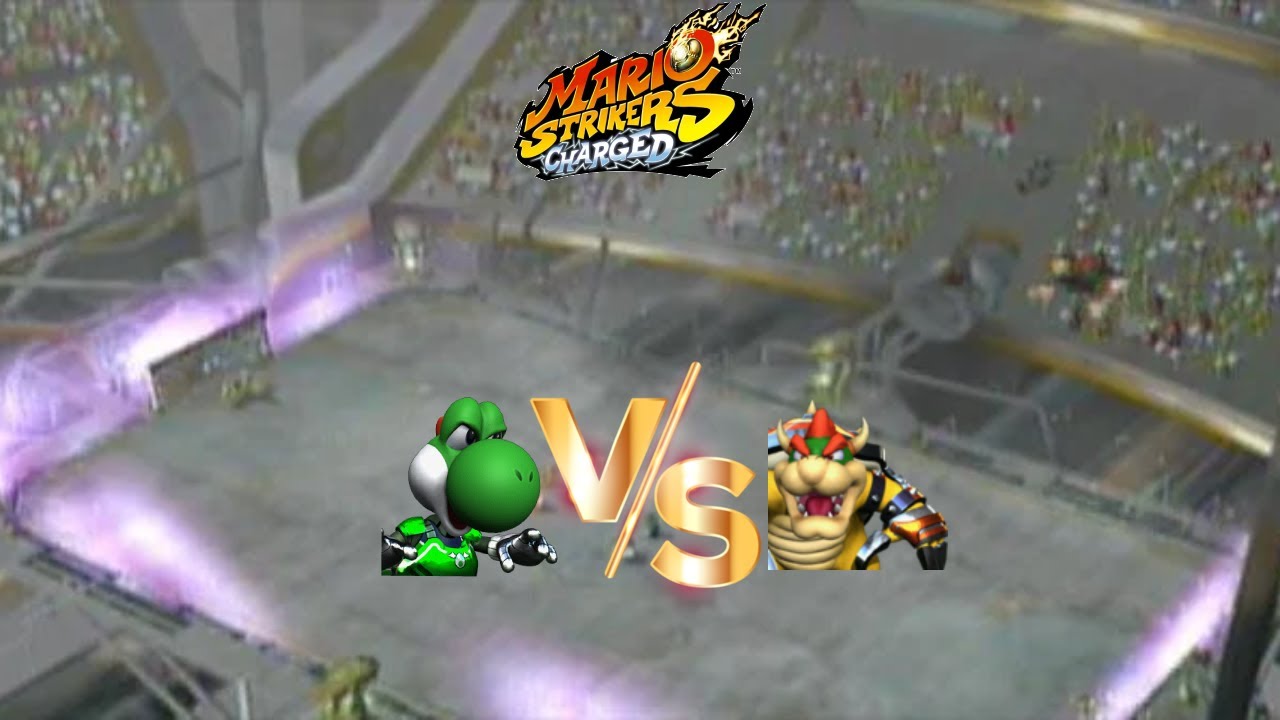 Mario Strikers Charged: Yoshi vs Bowser [Pipeline Central]