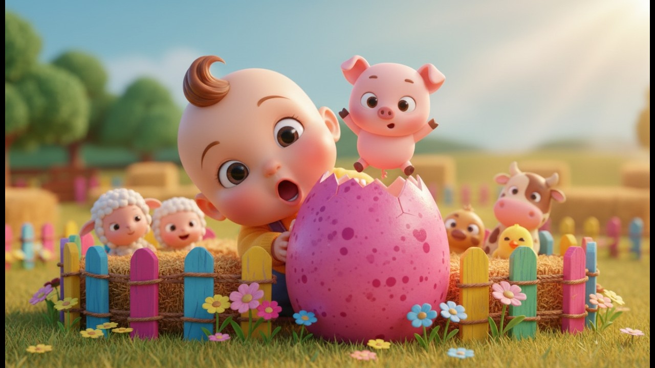 Canción de los Huevos Sorpresa en la Granja | Canciones infantiles en español | Baby Song Español