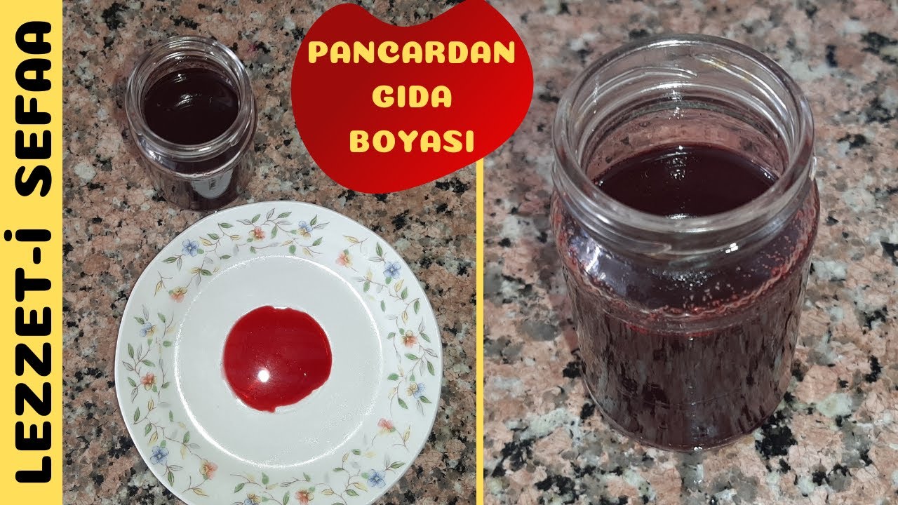 KIRMIZI PANCARDAN GIDA BOYASI NASIL YAPILIR | DOĞAL KIRMIZI GIDA BOYASI | Lezzeti Sefaa