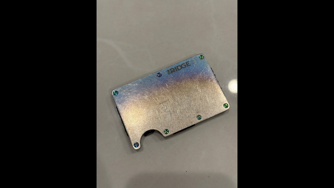 Titanium Ridge Wallet - Replacement Iridescant Screw Install