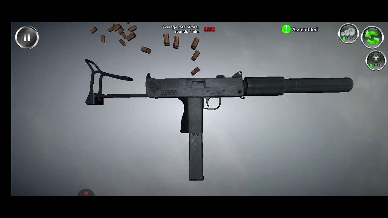 Ingram MLIType Machine pistol, Submachine gunPlace of ongin: USADesigner Gordon B. Ingram😱#army