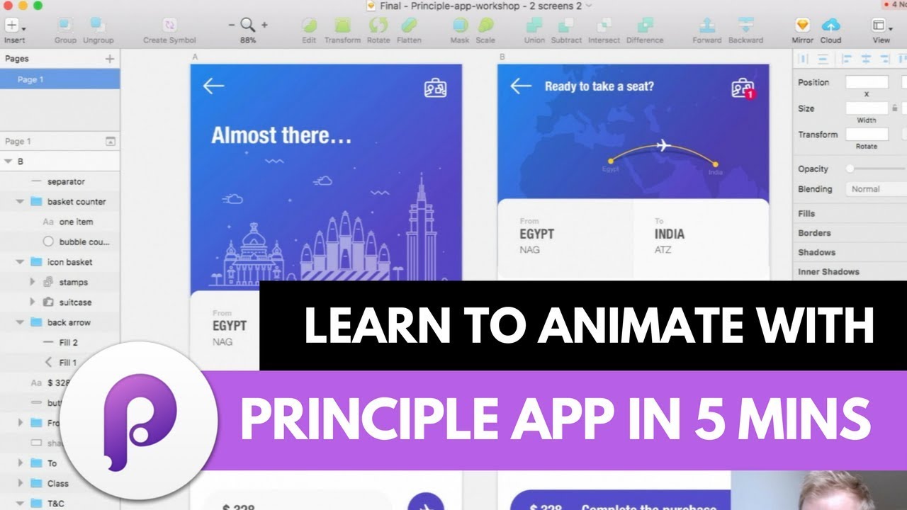 Learn to Animate with Principle App in 5 Minutes