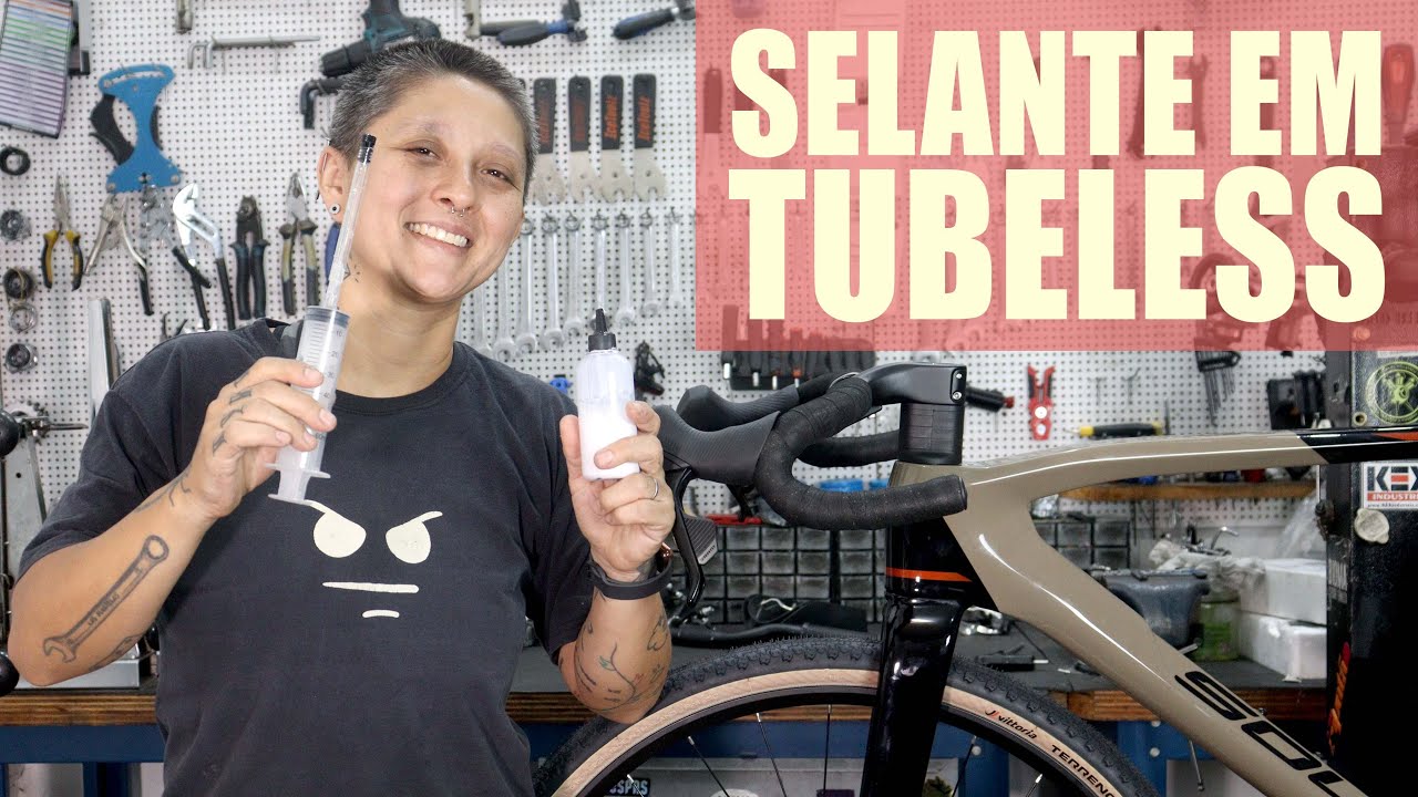 Como aplicar selante em pneu de bike tubeless