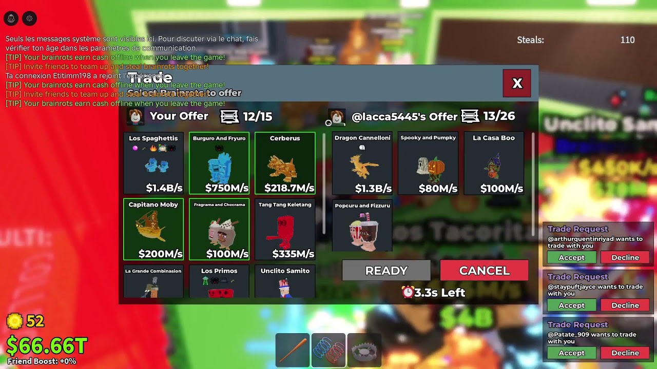 Live trade sab cherche DRAGON et truc st patrick