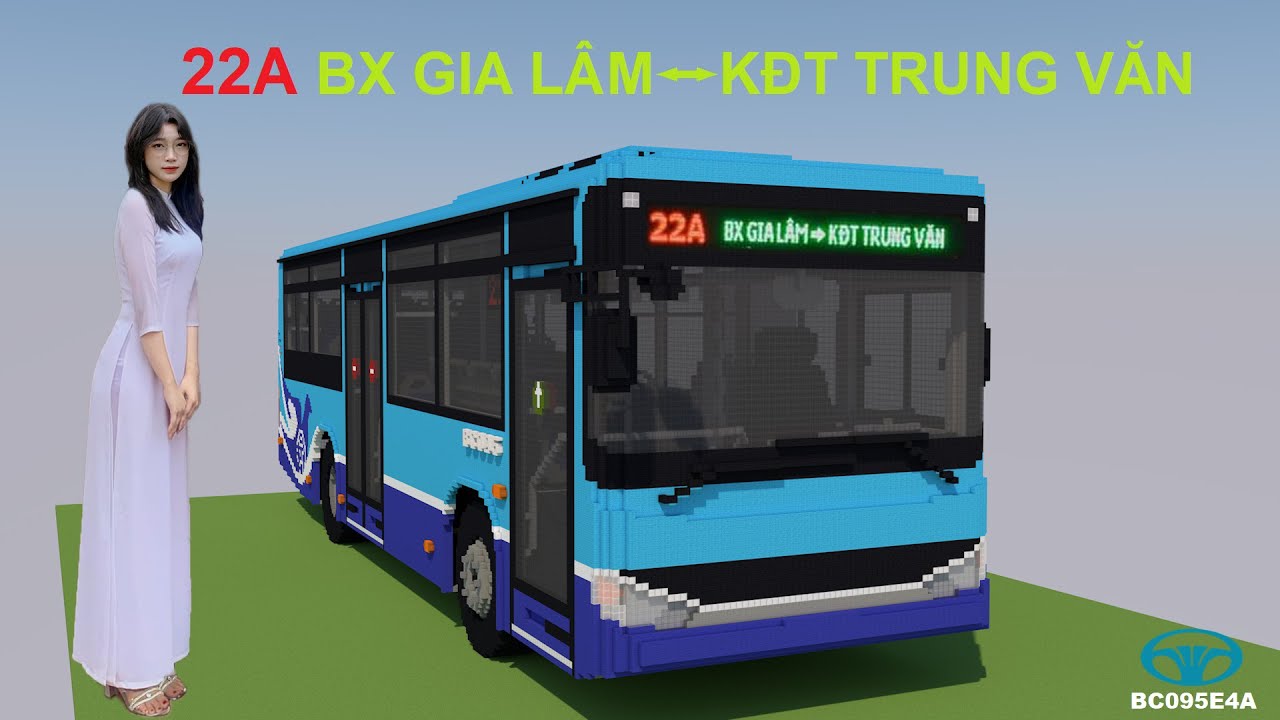 Lộ trình buýt 22A BX GIA LÂM - KĐT TRUNG VĂN