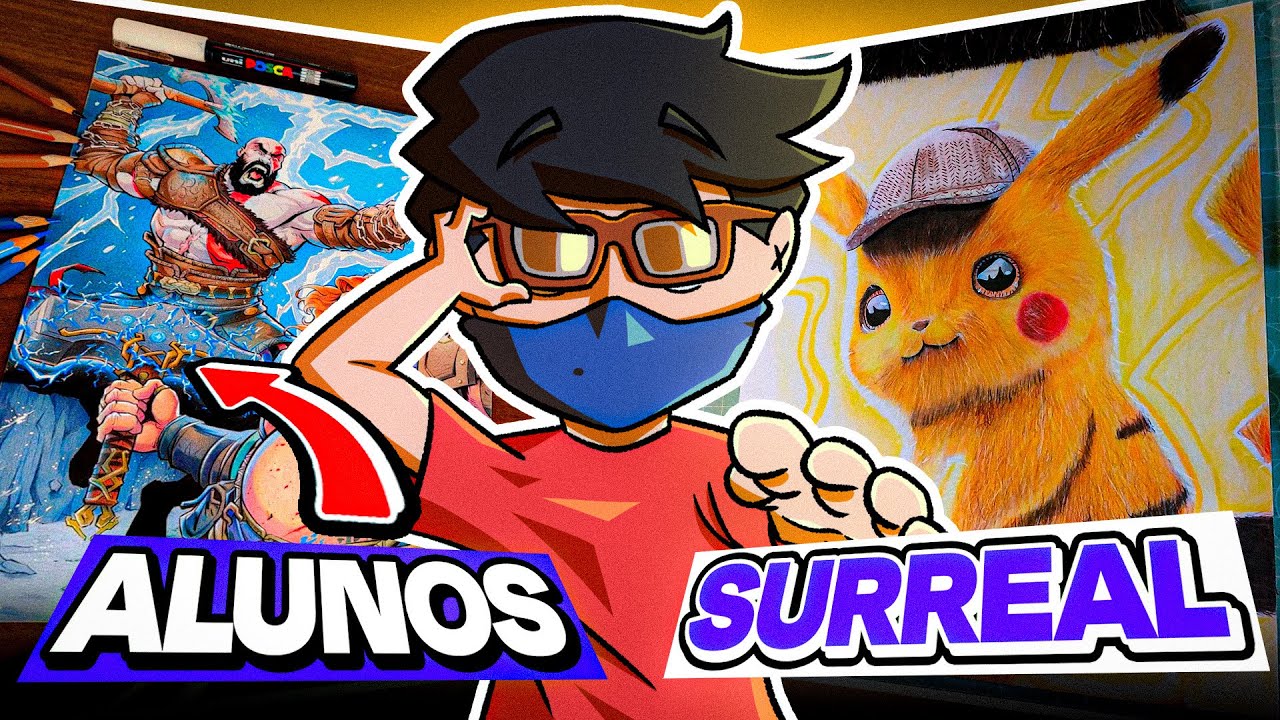 REAGINDO aos DESENHOS dos ALUNOS EVOLUINDO!