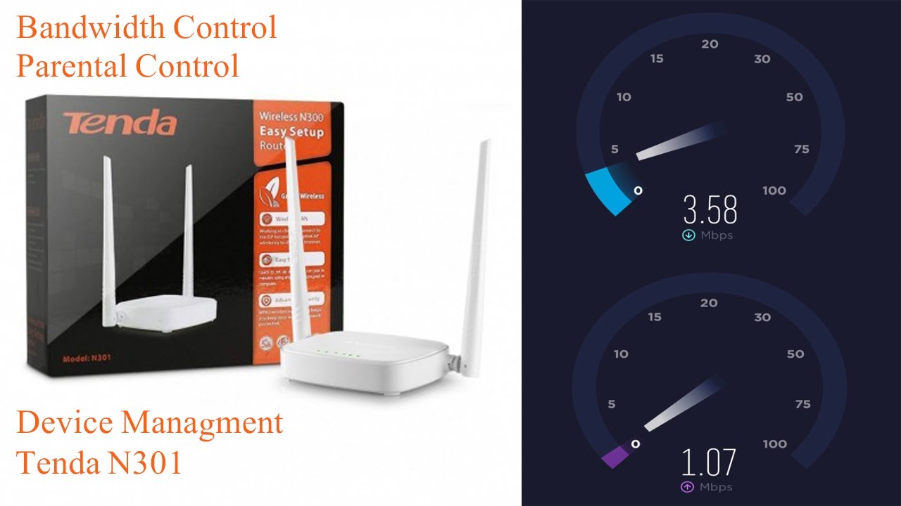Bandwidth Control & Parental Control - Tenda N301