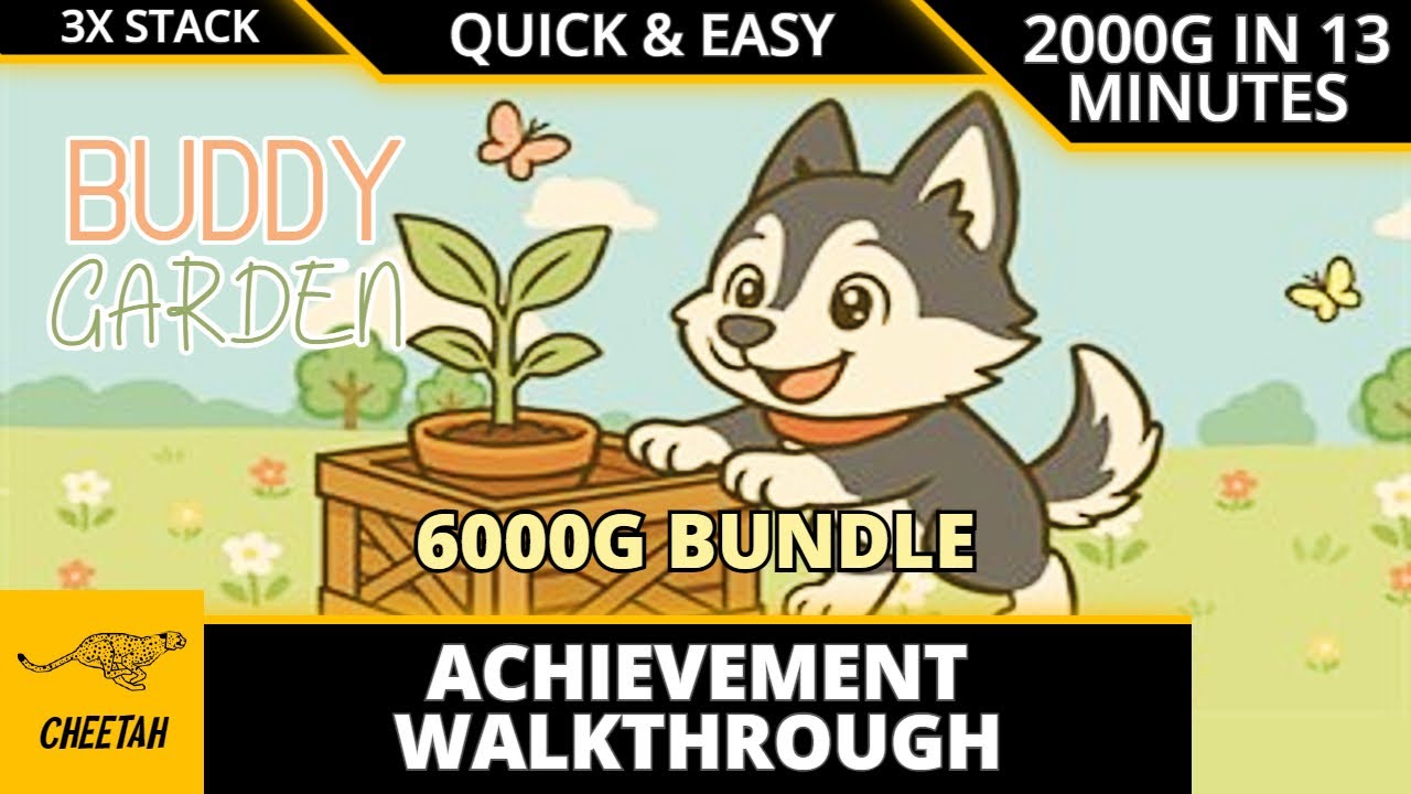 Buddy Garden - Achievement Walkthrough (2000G IN 13 MINUTES) QUICK & EASY 6000 BUNDLE!