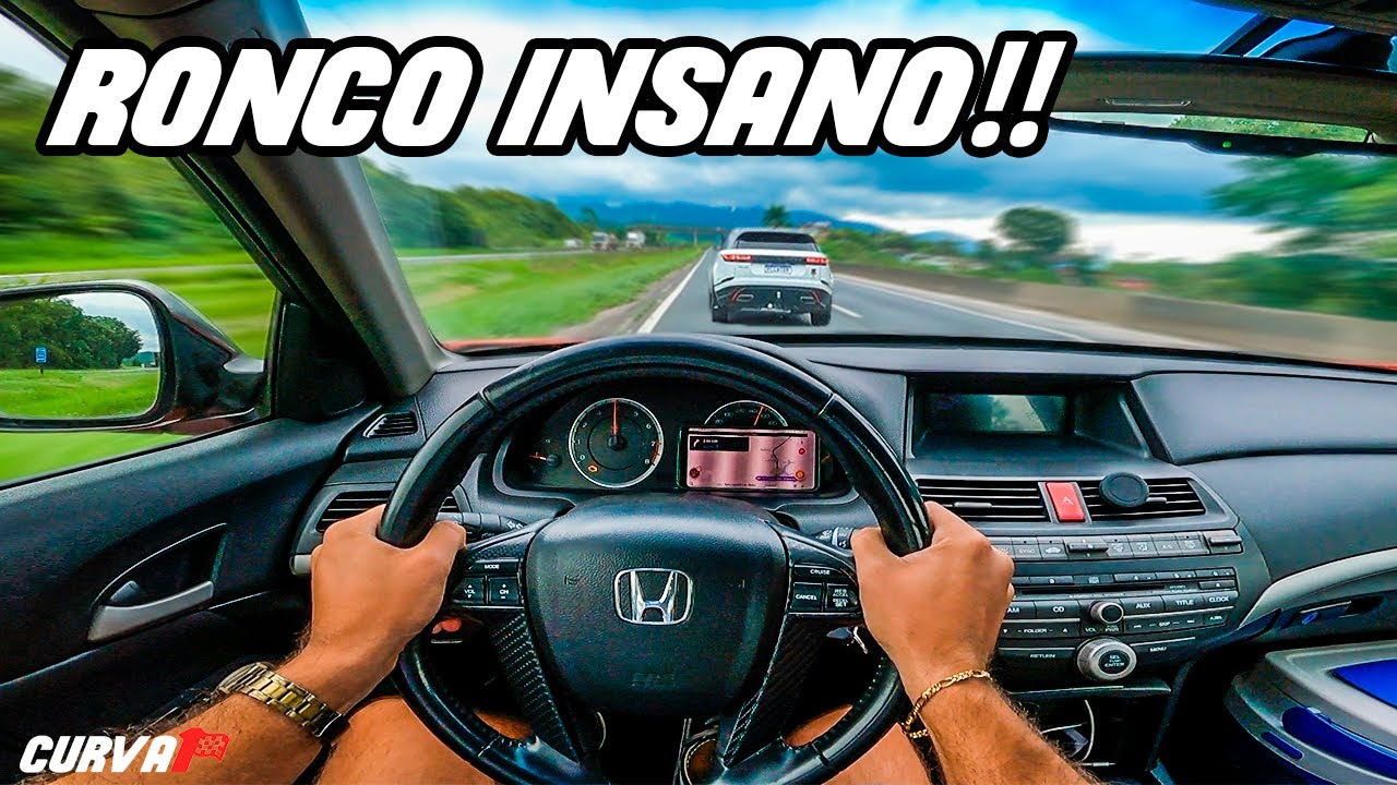 ACCORD V6 CORTANDO GIRO NO TÚNEL!! ESCUTE A SINFONIA DO ESCAPE DIRETO