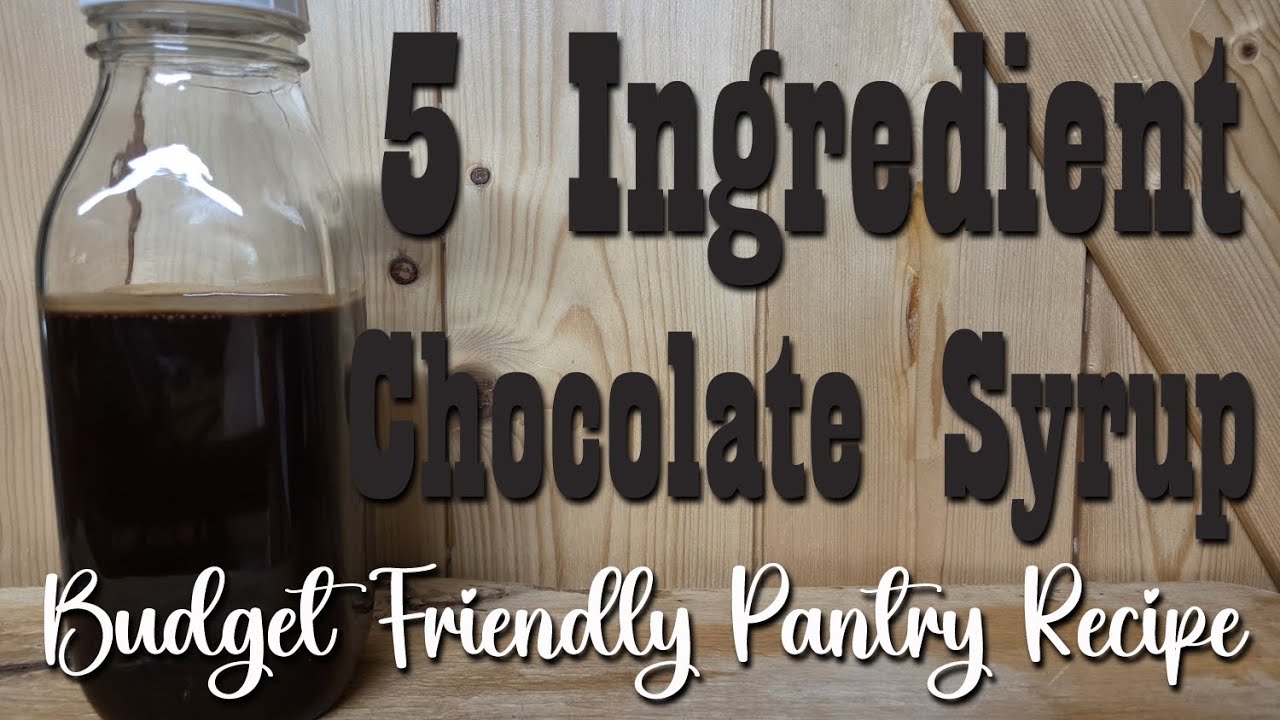 Easy Chocolate Syrup straight from the Pantry ~ Simple Recipe