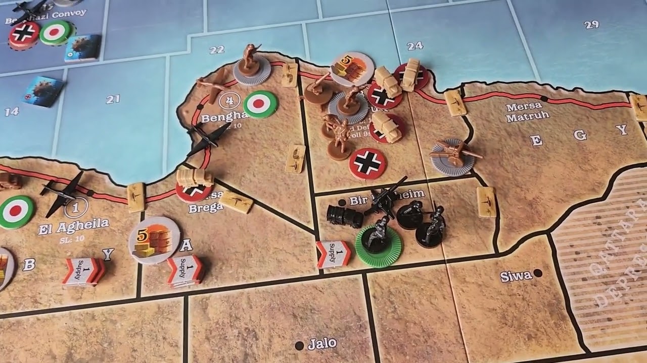 Axis and Allies North Africa with a REAL PERSON!