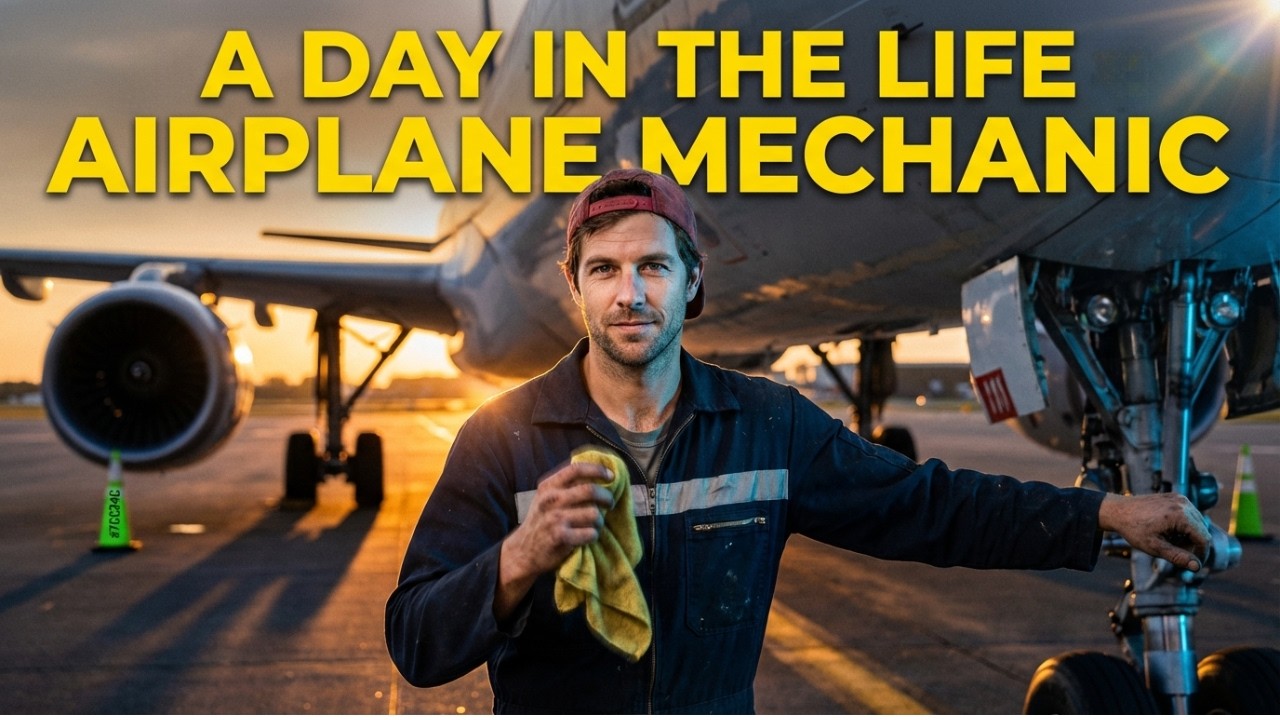 Airplane Mechanic Day in the Life #aircraftmechanic  #tradejobs