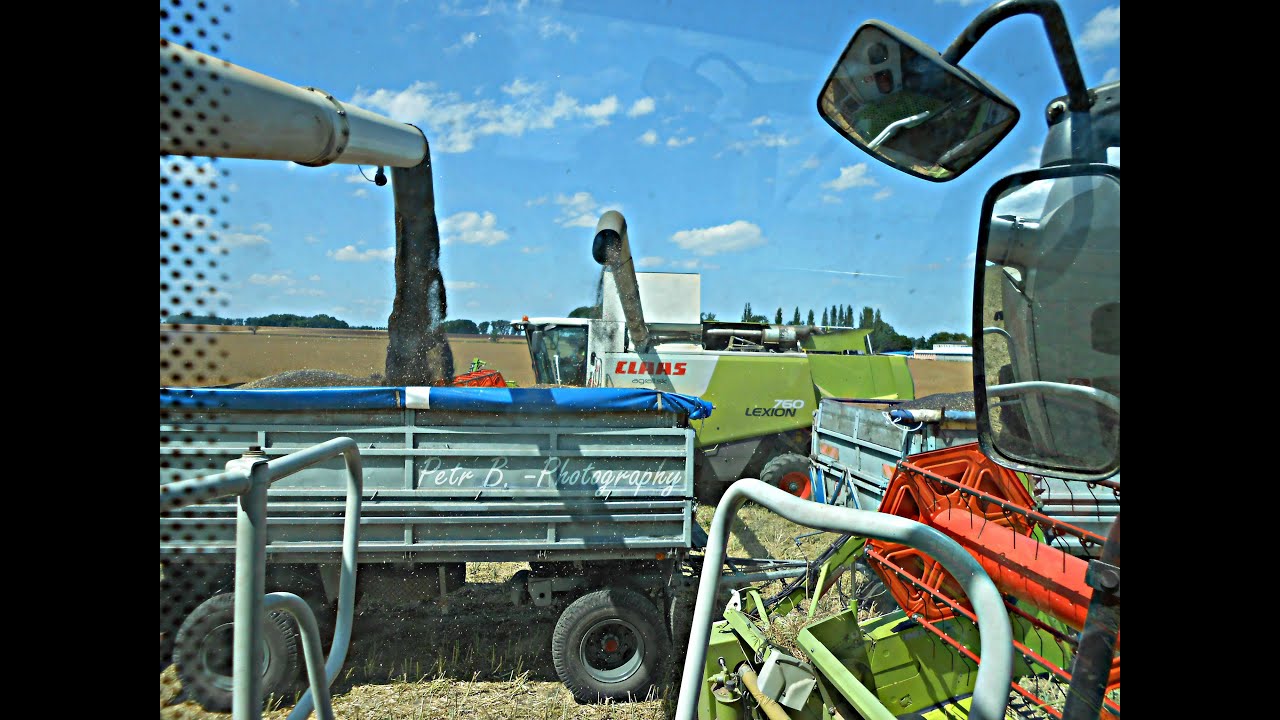 Agrall.sk | 2x Claas Lexion 760+V900 | John Deere 6830+Pronar