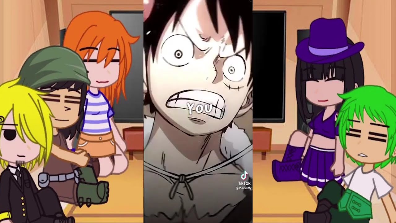 Past straw hats react to luffy || One Piece || Gacha