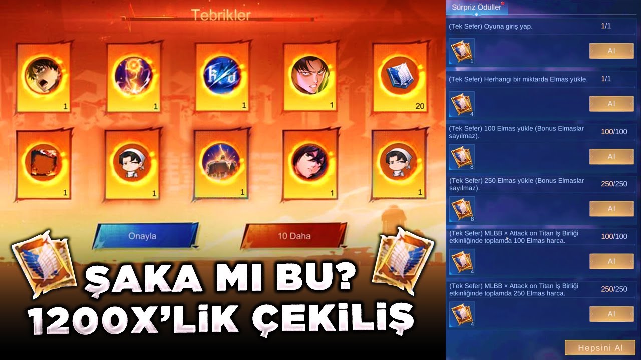 1200X'LİK ATTACAK ON TITAN PREMIUM TEDARİK ÇEKİLİŞİ | ABONELERİME AOT KOSTÜMLERİNİ ÇIKARTIMAYA ÇALIŞ