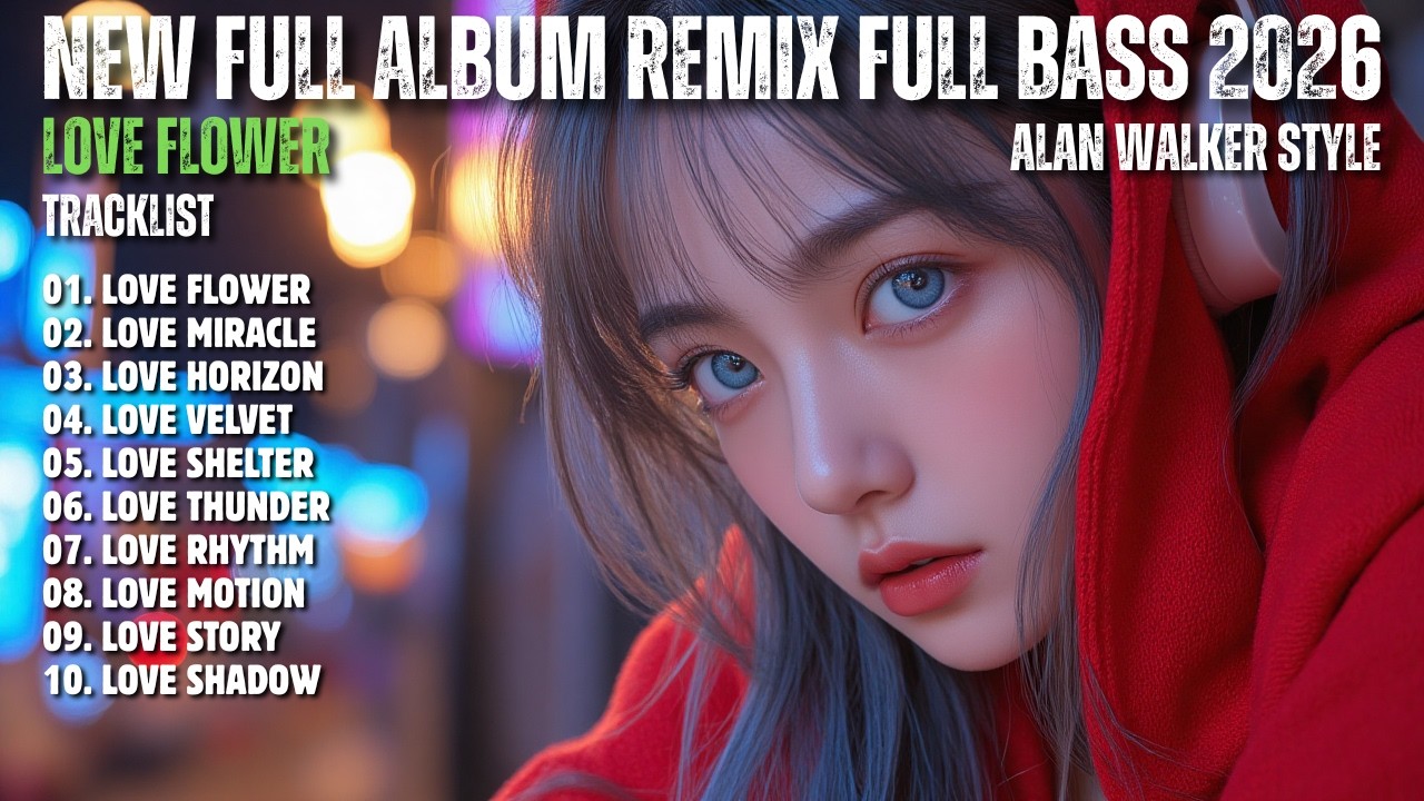 ALAN WALKER STYLE X SAHARA || LOVE FLOWER || NEW FULL ALBUM REMIX FULL BASS 2026