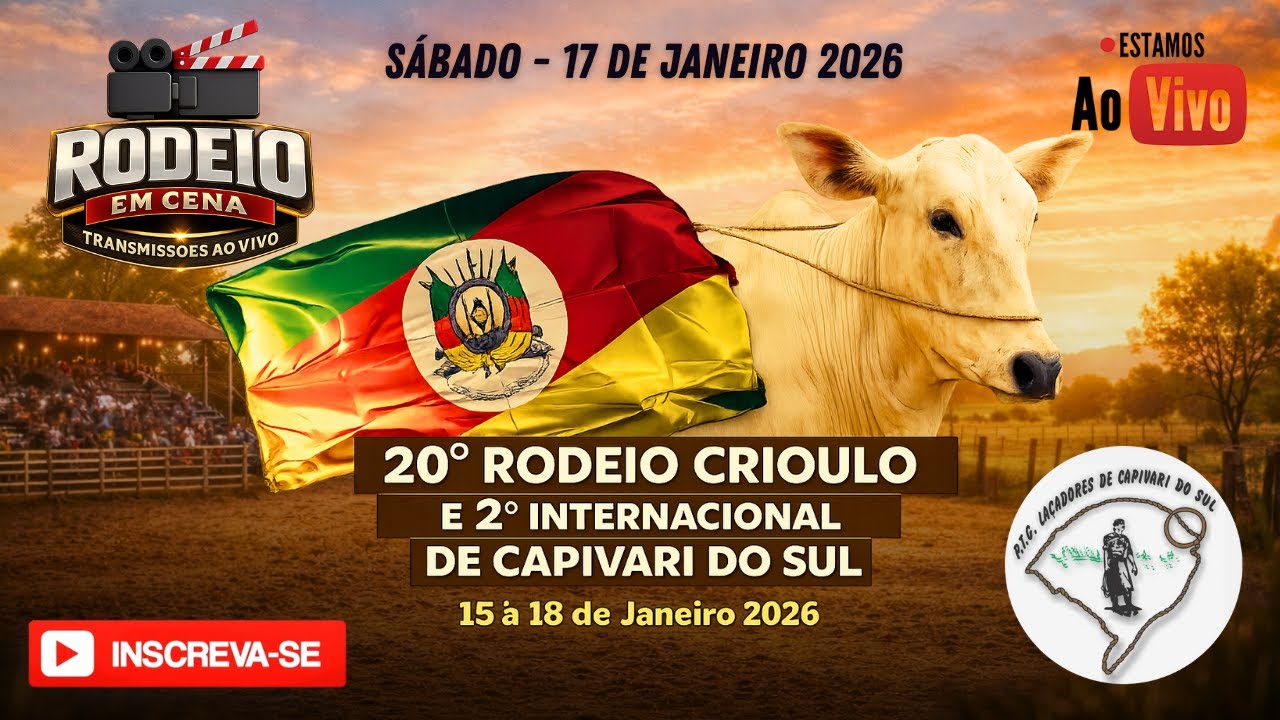 20° RODEIO CRIOULO E 2° RODEIO INTERNACIONAL DE CAPIVARI DO SUL (SÁBADO PELA MANHÃ)