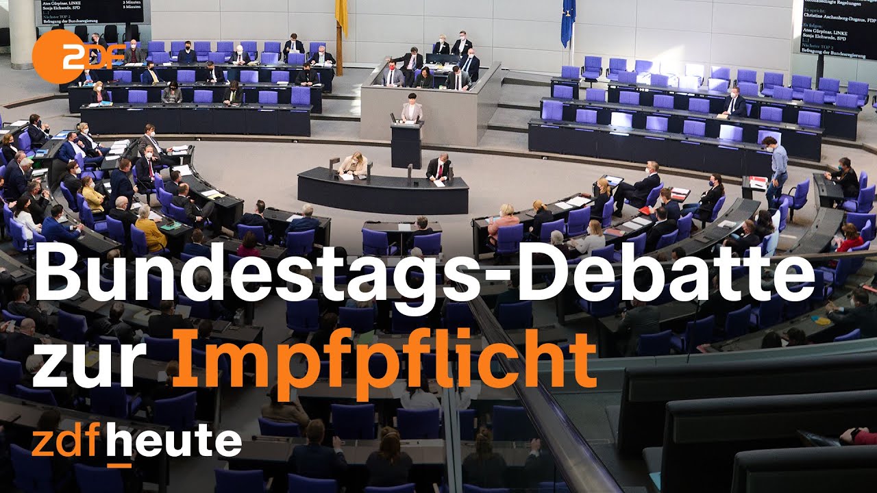Corona-Impfpflicht im Bundestag: Debatte um diverse Gesetzentwürfe