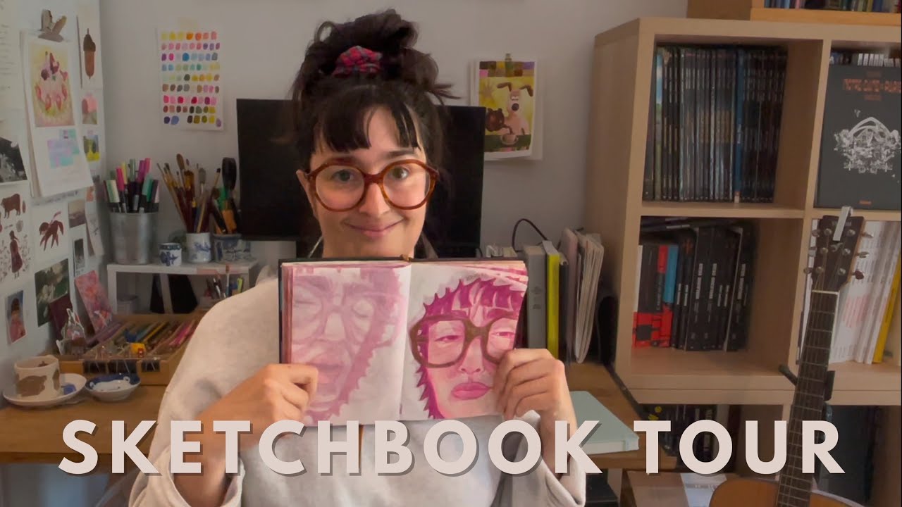 NEW SKETCHBOOK TOUR ! 🎨 (Onion skin Journal review, crinkles galore)