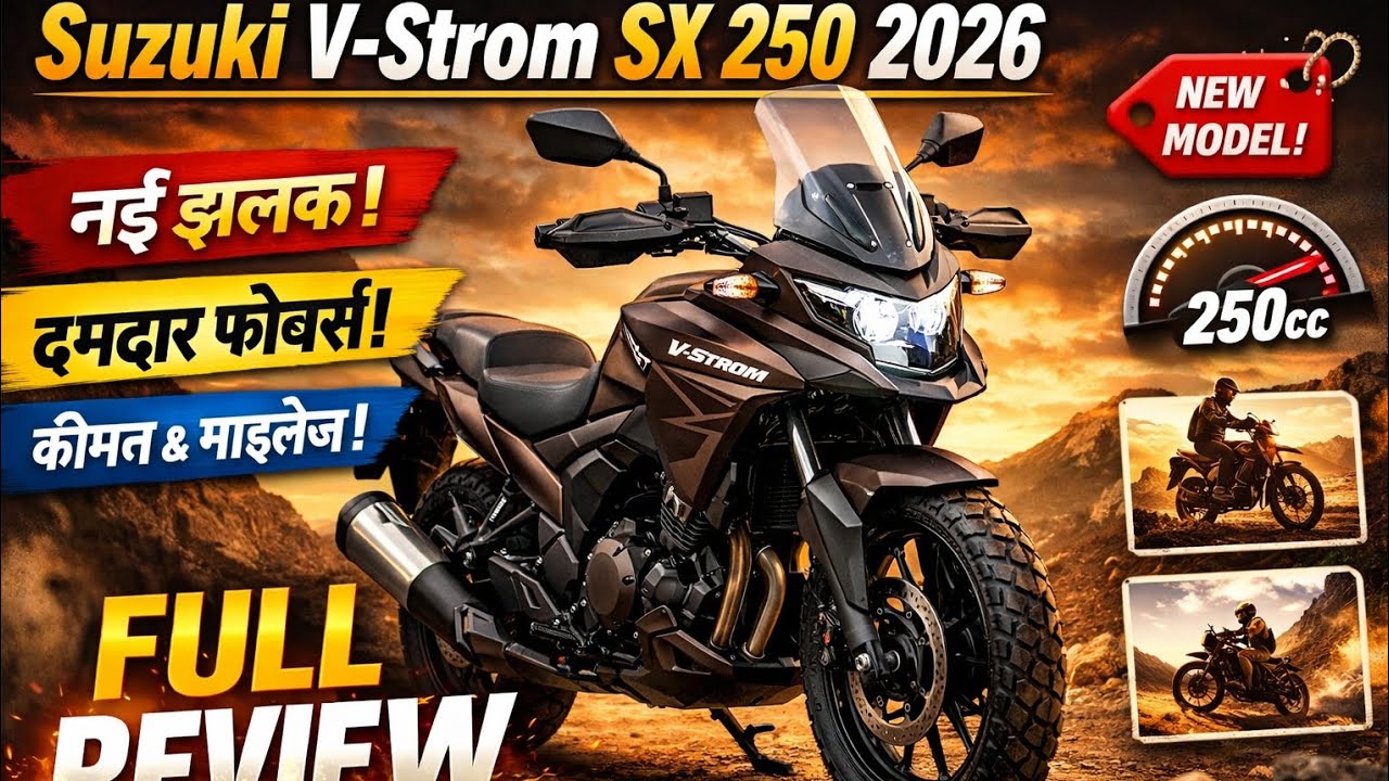 2026 Suzuki V-Strom SX 250 ⚡ Performance, Mileage & Comfort | Hindi Review