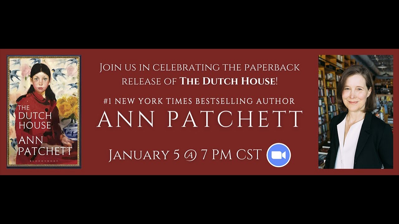 Blue Willow presents Ann Patchett | The Dutch House