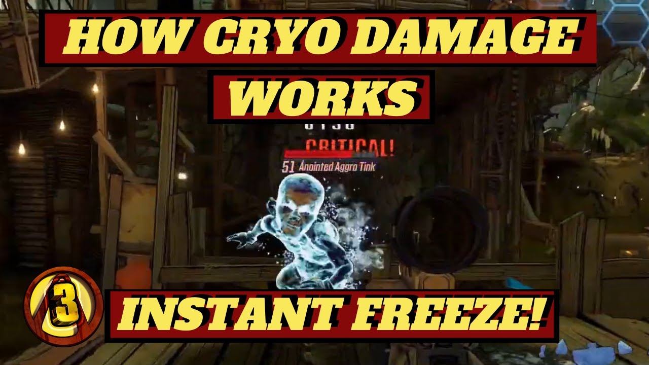 How does cryo damage and efficiency work? Borderlands 3