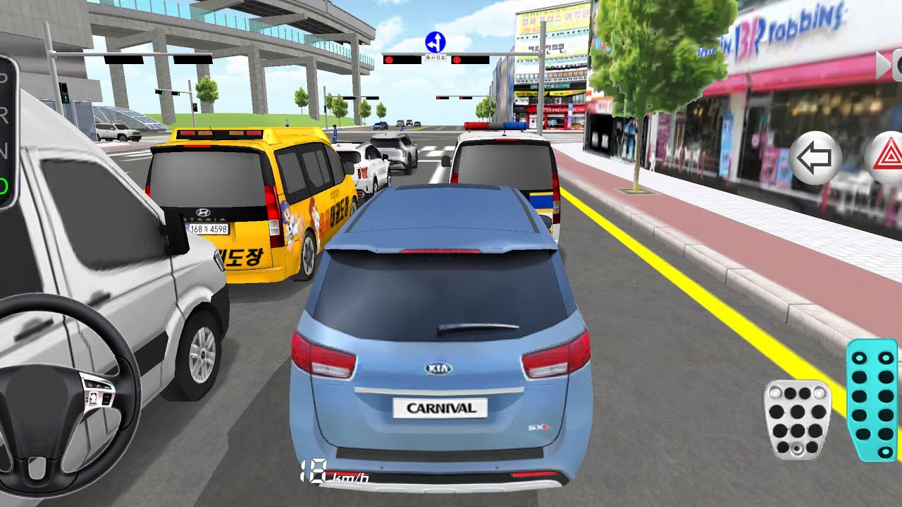 New Blue Kia Carnival - 3d Driving Class || Car Game #Gameplay #cargame
