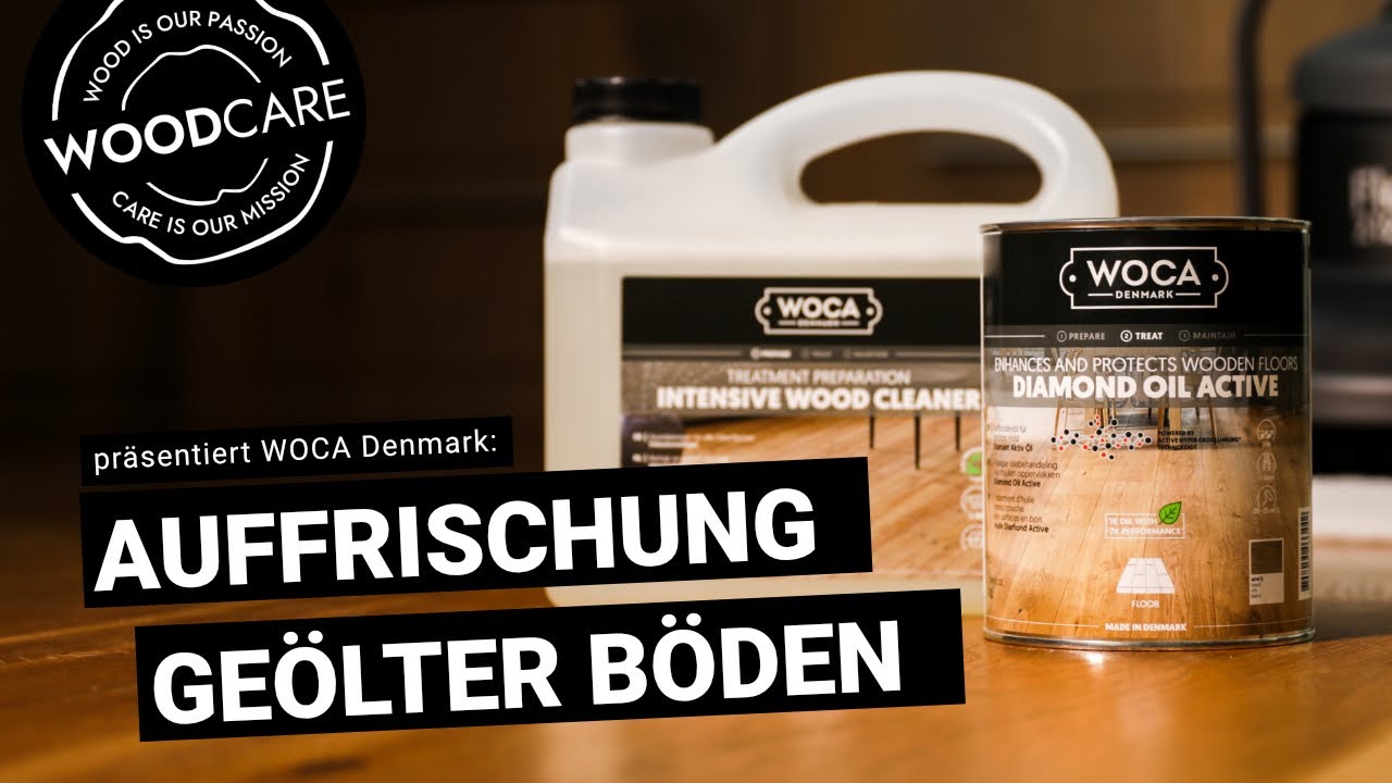 So verjüngen Sie naturgeölte Böden mit WOCA Maintenance Oil Diamond Active